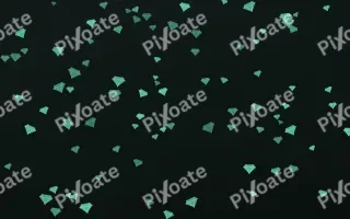 Mint Noir Gems III — dark green and black playful background, variation III