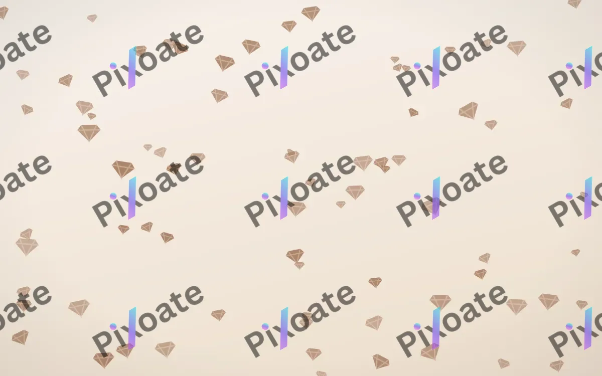 Mocha Milk Gems — light orange and white playful background