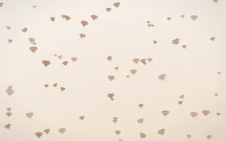 Mocha Milk Gems — light orange and white playful background