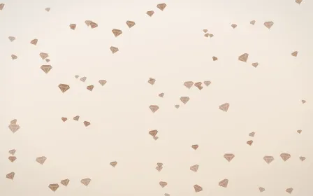Mocha Milk Gems — light orange and white playful background