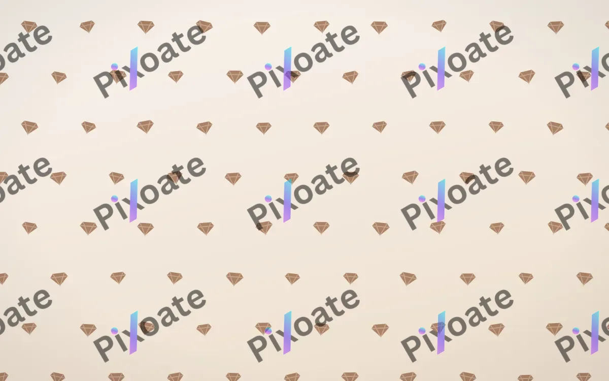 Mocha Milk Gems Tiled — light orange and white playful background
