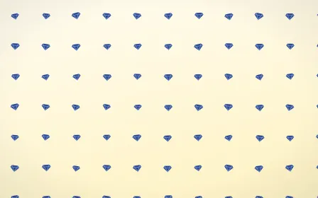 Navy Cream Gems — light blue and white playful background