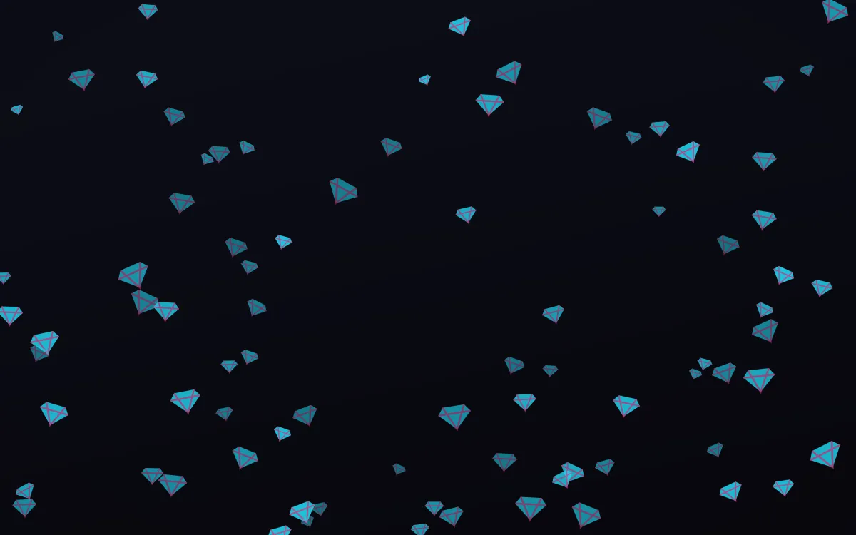 Neonline Gems — dark teal, pink and black playful background