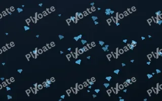 Ocean Ink Gems II — dark blue playful background, variation II