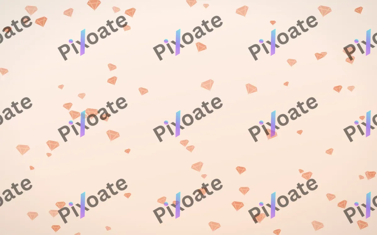 Peach Fuzz Gems — light orange and white playful background