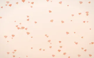 Peach Fuzz Gems — light orange and white playful background