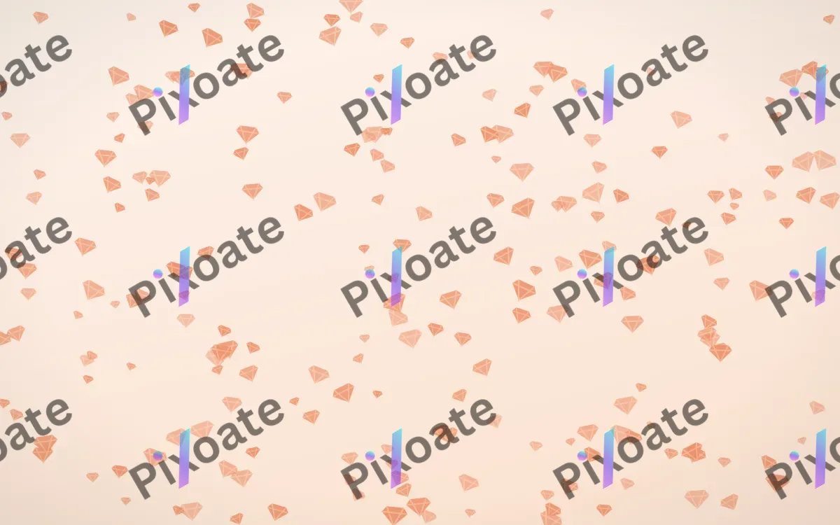 Peach Fuzz Gems Dense — light orange and white playful background