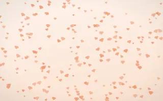 Peach Fuzz Gems Dense — light orange and white playful background