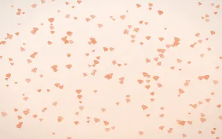 Peach Fuzz Gems Dense III — light orange and white playful background, variation III