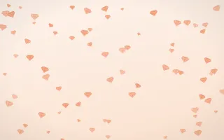 Peach Fuzz Gems II — light orange and white playful background, variation II