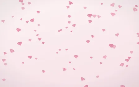 Rosewater Gems — light pink and white playful background