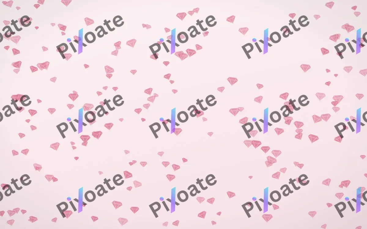 Rosewater Gems Dense — light pink and white playful background