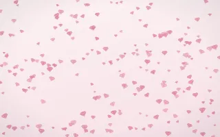 Rosewater Gems Dense II — light pink and white playful background, variation II