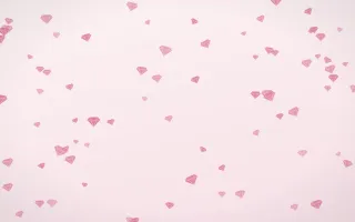Rosewater Gems II — light pink and white playful background, variation II