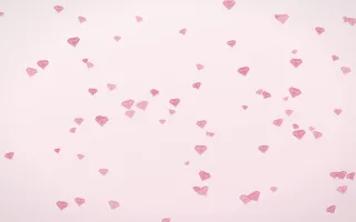 Rosewater Gems III — light pink and white playful background, variation III