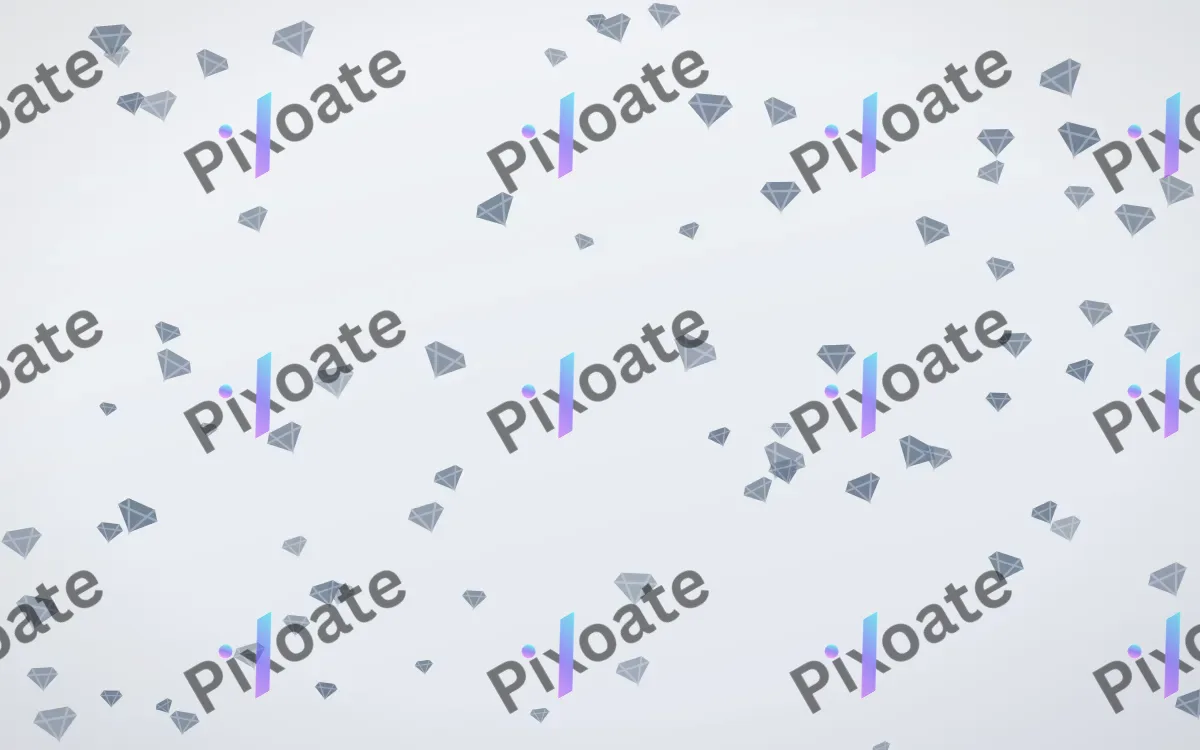 Slate Mist Gems — light blue and white playful background