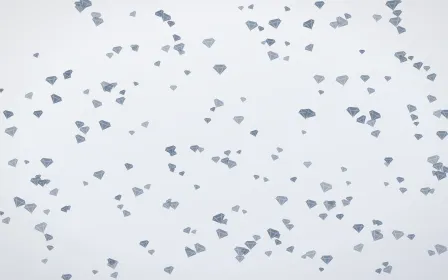 Slate Mist Gems Dense — light blue and white playful background