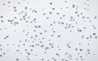 Slate Mist Gems Dense III — light blue and white playful background, variation III