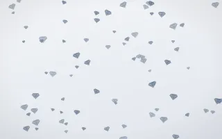 Slate Mist Gems II — light blue and white playful background, variation II