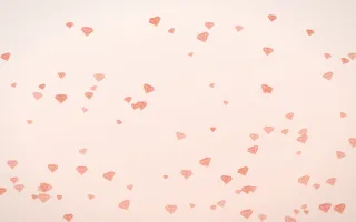 Sorbet Gems — light red, orange and white playful background