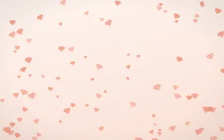 Sorbet Gems II — light red, orange and white playful background, variation II