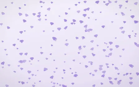 Wisteria Gems Dense — light purple and white playful background