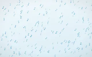 Arctic Frost Notes Dense — light blue and white playful background