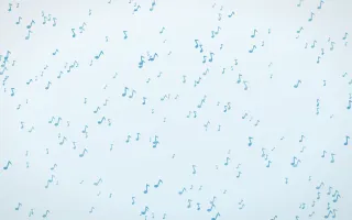 Arctic Frost Notes Dense II — light blue and white playful background, variation II