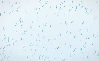 Arctic Frost Notes Dense III — light blue and white playful background, variation III