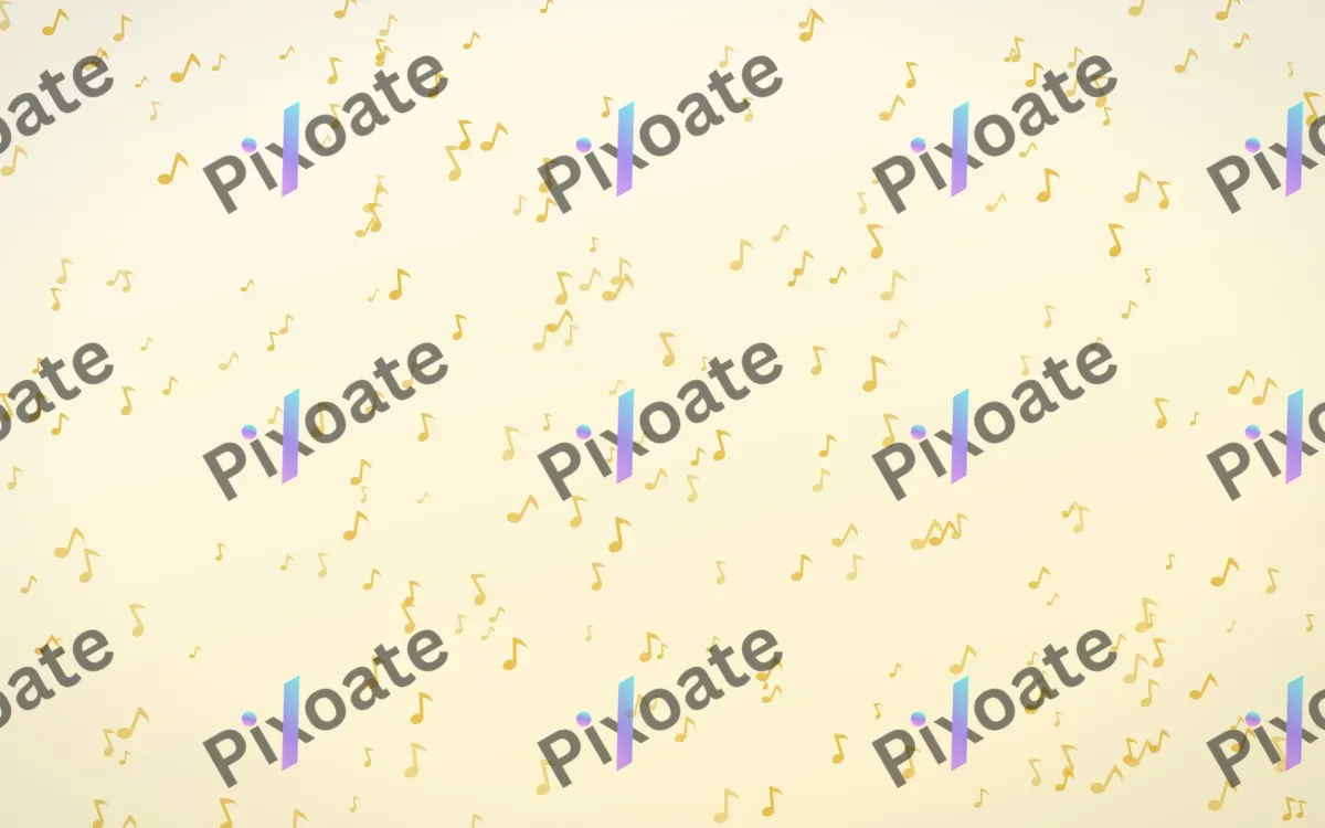 Buttercream Notes Dense — light gold, yellow and white playful background