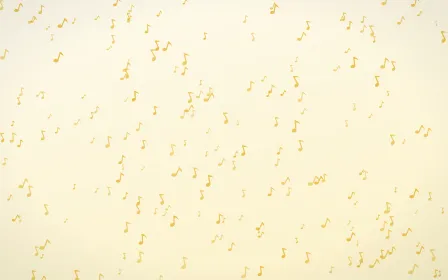 Buttercream Notes Dense — light gold, yellow and white playful background