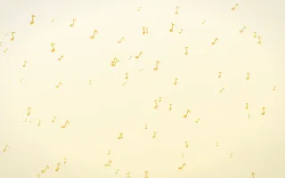 Buttercream Notes II — light gold, yellow and white playful background, variation II