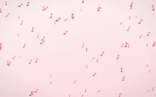 Cherry Soda Notes II — light red and white playful background, variation II