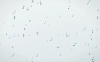 Coastal Fog Notes III — light blue and white playful background, variation III