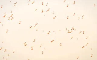 Coral Notes II Coral Notes II — light orange and white playful background, variation II