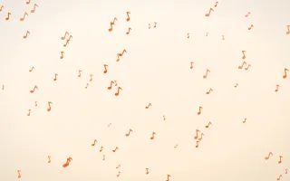 Coral Notes III Coral Notes III — light orange and white playful background, variation III