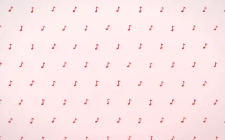 Crimson Notes — light red and white playful background