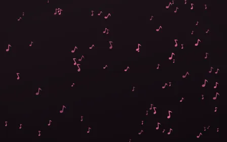 Flamingo Noir Notes — dark pink and black playful background
