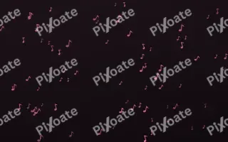 Flamingo Noir Notes III — dark pink and black playful background, variation III