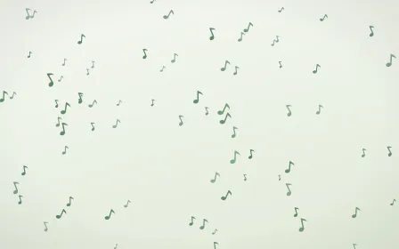 Forest Cream Notes — light green and white playful background