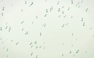 Forest Cream Notes II — light green and white playful background, variation II