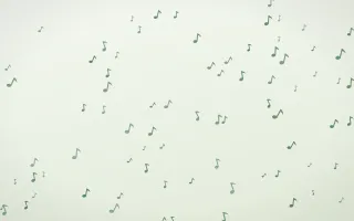 Forest Cream Notes III — light green and white playful background, variation III