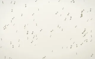Fresh Linen Notes II — light yellow and white playful background, variation II