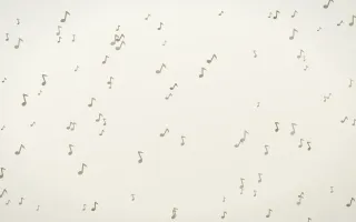 Fresh Linen Notes III — light yellow and white playful background, variation III
