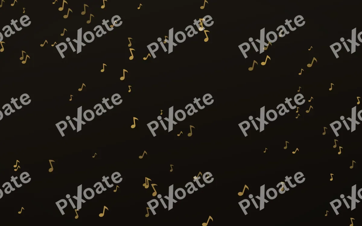 Golden Noir Notes — dark gold, yellow and black playful background