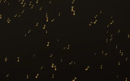 Golden Noir Notes — dark gold, yellow and black playful background