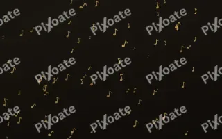 Golden Noir Notes II — dark gold, yellow and black playful background, variation II