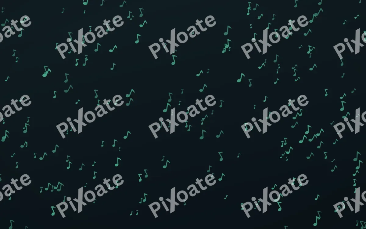 Midnight Garden Notes Dense — dark green and black playful background