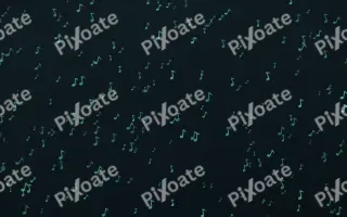 Midnight Garden Notes Dense III — dark green and black playful background, variation III