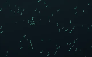 Midnight Garden Notes III — dark green and black playful background, variation III